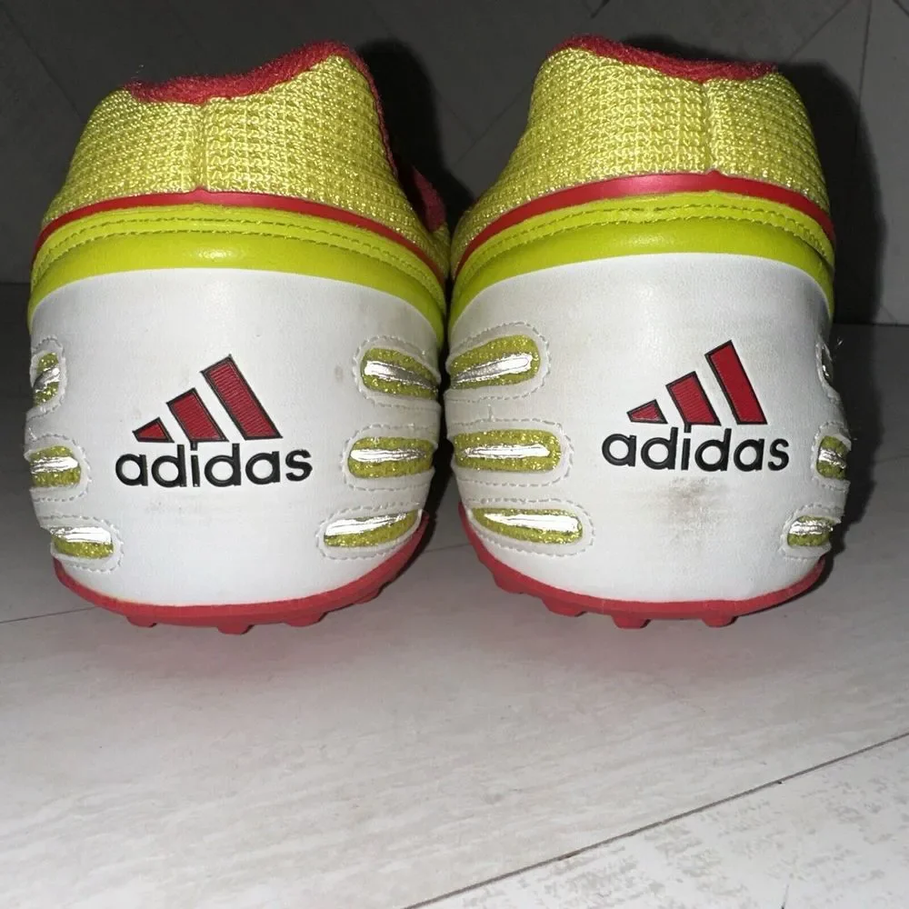 Adidas Meteor 2 SP Men's Size 13 Track Shoes, Yellow Red, 663227 W/spikes & Key
